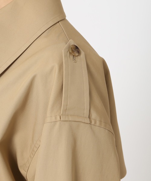 journal standard L'essage（ジャーナルスタンダードレサージュ）の「高密度撥水ギャバトレンチコート◆（トレンチコート・レディース・ベージュ・FREE）」の20枚目の写真
