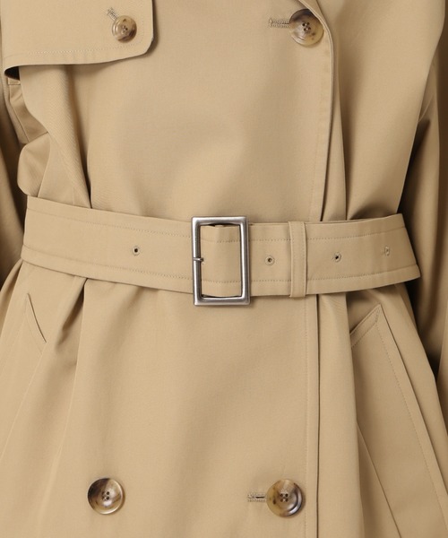 journal standard L'essage（ジャーナルスタンダードレサージュ）の「高密度撥水ギャバトレンチコート◆（トレンチコート・レディース・ベージュ・FREE）」の22枚目の写真