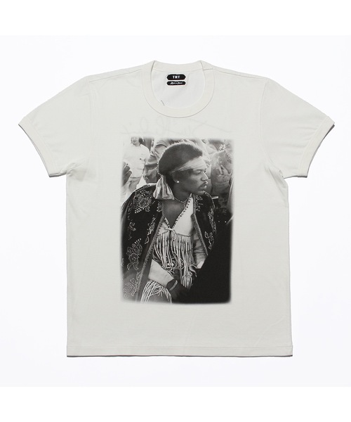 TMT（ティーエムティー）の「FADE COLOR JERSEY S/SL TEE(JIMI HENDRIX)（Tシャツ/カットソー・メンズ・カーキ/ホワイト/ブラウン・MEDIUM/X-LARGE/XX-LARGE/LARGE/SMALL）」の3枚目の写真
