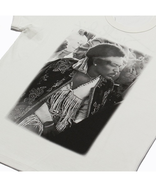 TMT（ティーエムティー）の「FADE COLOR JERSEY S/SL TEE(JIMI HENDRIX)（Tシャツ/カットソー・メンズ・カーキ/ホワイト/ブラウン・MEDIUM/X-LARGE/XX-LARGE/LARGE/SMALL）」の9枚目の写真