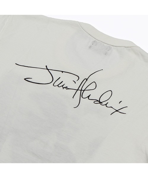 TMT（ティーエムティー）の「FADE COLOR JERSEY S/SL TEE(JIMI HENDRIX)（Tシャツ/カットソー・メンズ・カーキ/ホワイト/ブラウン・MEDIUM/X-LARGE/XX-LARGE/LARGE/SMALL）」の8枚目の写真