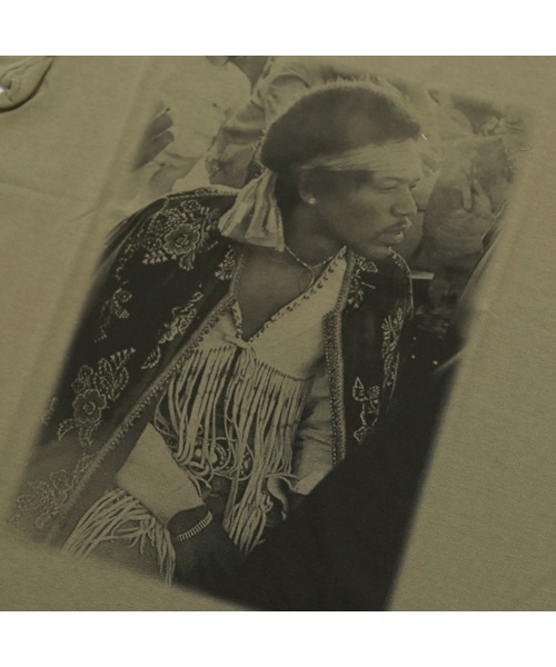 TMT（ティーエムティー）の「FADE COLOR JERSEY S/SL TEE(JIMI HENDRIX)（Tシャツ/カットソー・メンズ・カーキ/ホワイト/ブラウン・MEDIUM/X-LARGE/XX-LARGE/LARGE/SMALL）」の10枚目の写真