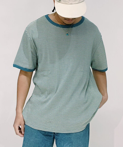 MILLER（ミラー）の「【MILLER/ミラー】Oriens 別注 Loose TEE（Tシャツ/カットソー・レディース・ホワイト/ブラック/ピンク/オレンジ/ブルー/グリーン・MEDIUM/LARGE）」の4枚目の写真