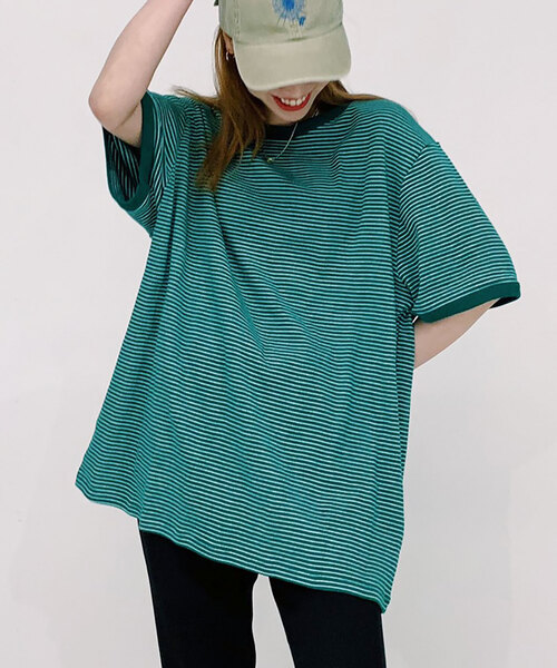 MILLER（ミラー）の「【MILLER/ミラー】Oriens 別注 Loose TEE（Tシャツ/カットソー・レディース・ホワイト/ブラック/ピンク/オレンジ/ブルー/グリーン・MEDIUM/LARGE）」の3枚目の写真