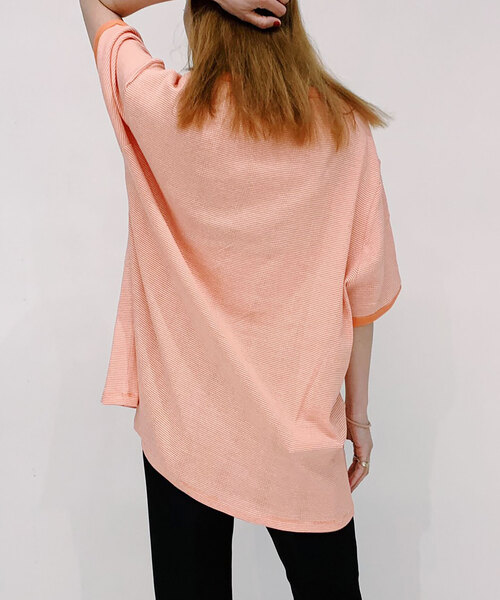 MILLER（ミラー）の「【MILLER/ミラー】Oriens 別注 Loose TEE（Tシャツ/カットソー・レディース・ホワイト/ブラック/ピンク/オレンジ/ブルー/グリーン・MEDIUM/LARGE）」の10枚目の写真