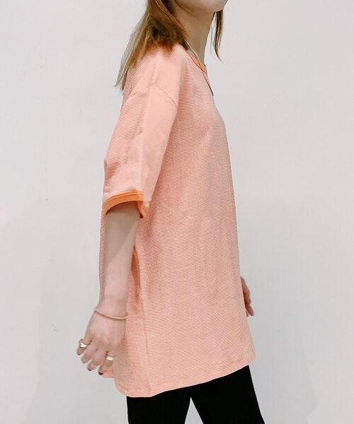 MILLER（ミラー）の「【MILLER/ミラー】Oriens 別注 Loose TEE（Tシャツ/カットソー・レディース・ホワイト/ブラック/ピンク/オレンジ/ブルー/グリーン・MEDIUM/LARGE）」の11枚目の写真