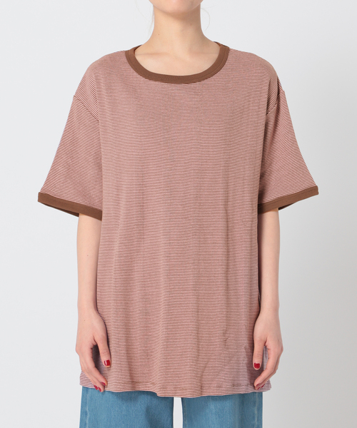 MILLER（ミラー）の「【MILLER/ミラー】Oriens 別注 Loose TEE（Tシャツ/カットソー・レディース・ホワイト/ブラック/ピンク/オレンジ/ブルー/グリーン・MEDIUM/LARGE）」の15枚目の写真