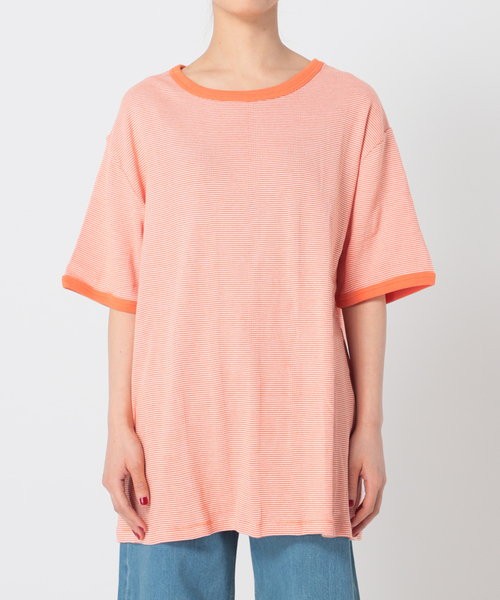 MILLER（ミラー）の「【MILLER/ミラー】Oriens 別注 Loose TEE（Tシャツ/カットソー・レディース・ホワイト/ブラック/ピンク/オレンジ/ブルー/グリーン・MEDIUM/LARGE）」の16枚目の写真