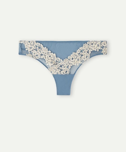 Intimissimi(インティミッシミ)の「Pretty Flowers ブラジリアンパンティ(ショーツ・レディース・ライラック/グレイッシュブルー/ペールイエロー/クリアグリーン・S/M/L)」の11枚目の写真