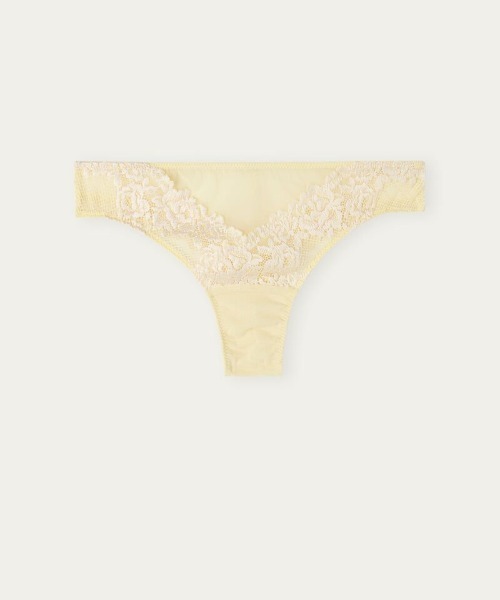 Intimissimi(インティミッシミ)の「Pretty Flowers ブラジリアンパンティ(ショーツ・レディース・ライラック/グレイッシュブルー/ペールイエロー/クリアグリーン・S/M/L)」の16枚目の写真