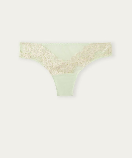 Intimissimi(インティミッシミ)の「Pretty Flowers ブラジリアンパンティ(ショーツ・レディース・ライラック/グレイッシュブルー/ペールイエロー/クリアグリーン・S/M/L)」の18枚目の写真