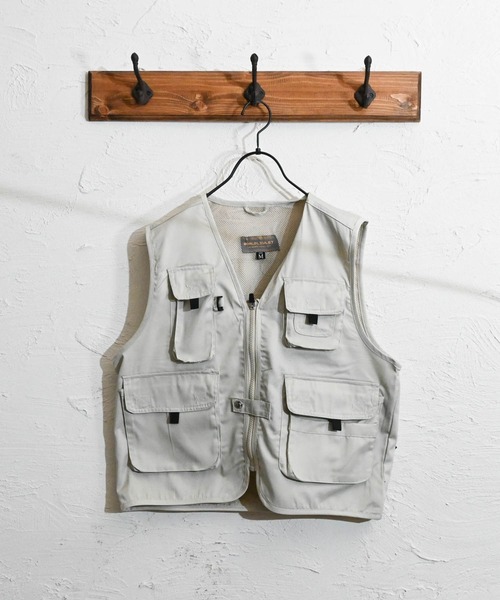 Burner（バーナー）の「【BURNER SELECT】T/Cフィッシングベスト（ベスト・メンズ・カーキ/ベージュ/チャコールグレー・M/L/XL）」の3枚目の写真