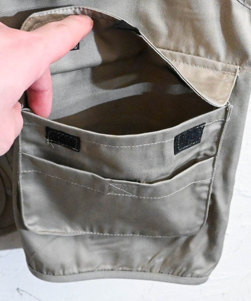 Burner（バーナー）の「【BURNER SELECT】T/Cフィッシングベスト（ベスト・メンズ・カーキ/ベージュ/チャコールグレー・M/L/XL）」の6枚目の写真