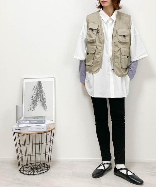 Burner（バーナー）の「【BURNER SELECT】T/Cフィッシングベスト（ベスト・メンズ・カーキ/ベージュ/チャコールグレー・M/L/XL）」の13枚目の写真