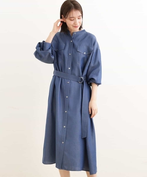 セール テンセルデニムワンピース ワンピース Mk Michel Klein エムケーミッシェルクラン のファッション通販 Zozotown