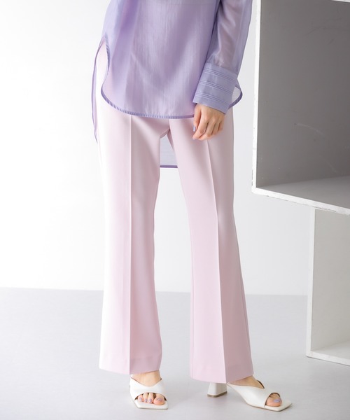 KBF（ケイビーエフ）の「スリムフレアイージーパンツ（その他パンツ・レディース・ブラック/ピンク/グリーン/アイボリー・ONE）」の22枚目の写真