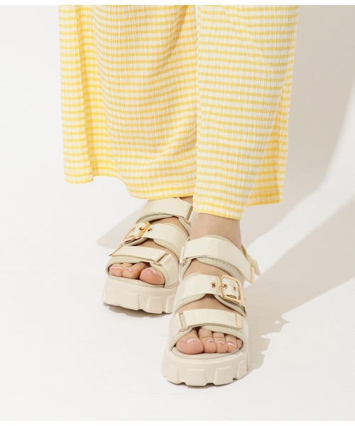 CHILLE（チル）の「スポーツサンダル（サンダル・レディース・ブラック/アイボリー・LL/S/M/L）」の2枚目の写真