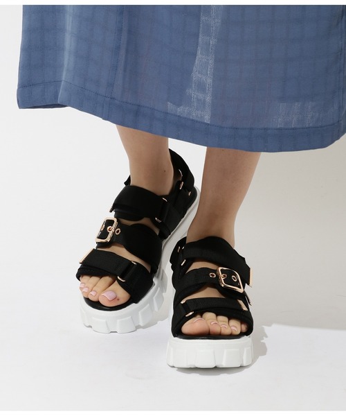 CHILLE（チル）の「スポーツサンダル（サンダル・レディース・ブラック/アイボリー・LL/S/M/L）」の6枚目の写真