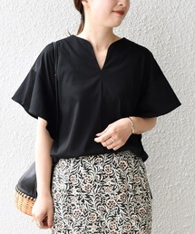ALBINIキーネックフリルスリーブプルオーバー◇