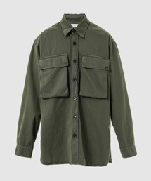 ドリスヴァンノッテン　カーキ　シャツ　長袖　Lサイズ ドリスヴァンノッテン ロンT 長袖 Tシャツ カットソー カーキ M
