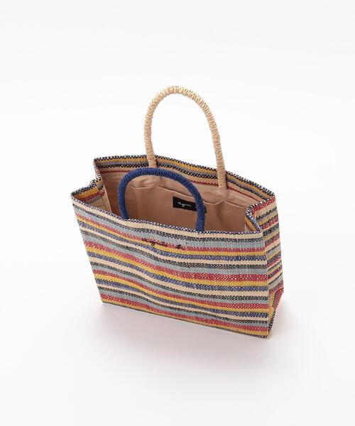 agnes b.（アニエスベー）の「ラフィアハンドバッグ (MX02－04)（ハンドバッグ・レディース・マルチ・FREE）」の4枚目の写真