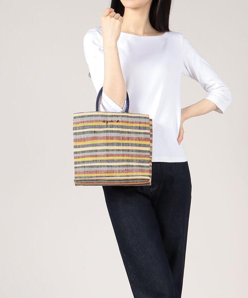 agnes b.（アニエスベー）の「ラフィアハンドバッグ (MX02－04)（ハンドバッグ・レディース・マルチ・FREE）」の6枚目の写真