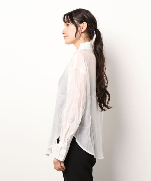 aimoha（アイモハ）の「透け感UVカットブラウス（シャツ/ブラウス・レディース・ホワイト/イエロー/ブルー・FREE）」の5枚目の写真