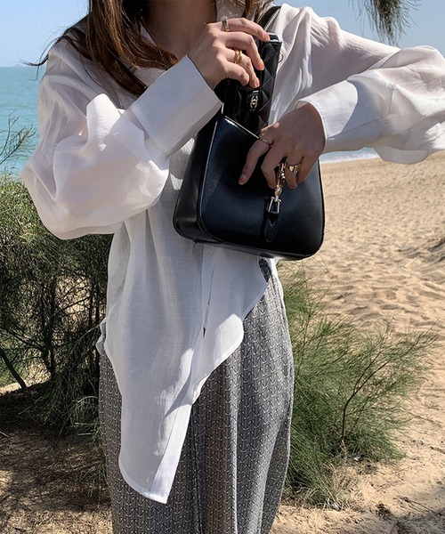 aimoha（アイモハ）の「透け感UVカットブラウス（シャツ/ブラウス・レディース・ホワイト/イエロー/ブルー・FREE）」の21枚目の写真