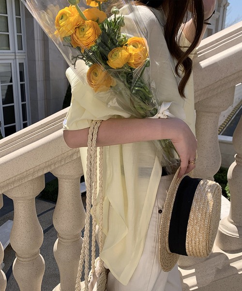 aimoha（アイモハ）の「透け感UVカットブラウス（シャツ/ブラウス・レディース・ホワイト/イエロー/ブルー・FREE）」の16枚目の写真