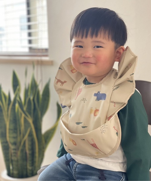 Bambin（ボンバン）の「【 Bambin / ボンバン 】 撥水 アニマル デザイン お食事 スタイ（スタイ/よだれかけ・キッズ・A/B/C/D・FREE）」の7枚目の写真