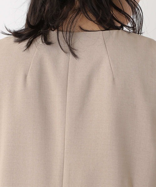 LEPSIM（レプシィム）の「キレイめジレ[2022春夏]　264332（その他アウター・レディース・グレイッシュベージュ/ネイビー/ライム・TALL/FREE）」の7枚目の写真