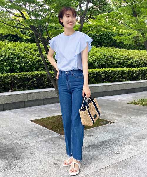 OPAQUE.CLIP（オペークドットクリップ）の「◆雑材ペーパーテープミドルトートバッグ（トートバッグ・レディース・ブラック/ダークブラウン/ベージュ・00）」の12枚目の写真