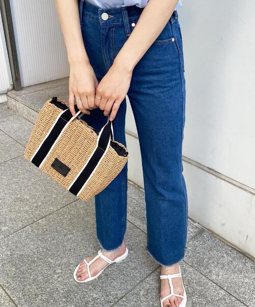 OPAQUE.CLIP（オペークドットクリップ）の「◆雑材ペーパーテープミドルトートバッグ（トートバッグ・レディース・ブラック/ダークブラウン/ベージュ・00）」の13枚目の写真