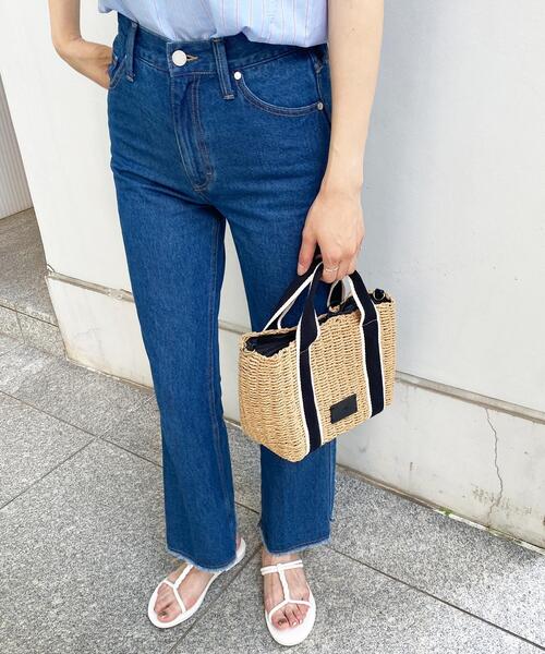 OPAQUE.CLIP（オペークドットクリップ）の「◆雑材ペーパーテープミドルトートバッグ（トートバッグ・レディース・ブラック/ダークブラウン/ベージュ・00）」の15枚目の写真