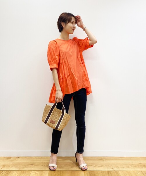 OPAQUE.CLIP（オペークドットクリップ）の「◆雑材ペーパーテープミドルトートバッグ（トートバッグ・レディース・ブラック/ダークブラウン/ベージュ・00）」の21枚目の写真