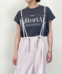 TEVALT（ヴァレット）の「ロゴプリントワイドT（Tシャツ/カットソー）」