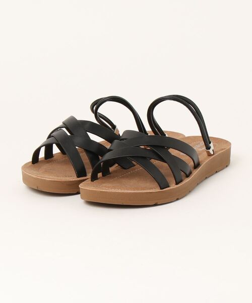 Samansa Mos2 blue（サマンサモスモスブルー）の「メッシュ2WAYサンダル（サンダル・レディース・ブラック/マスタード/モカ・MEDIUM/LARGE）」の7枚目の写真