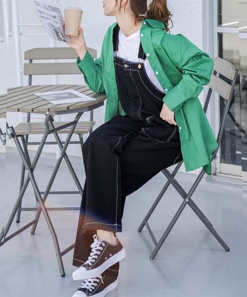 SUGAR BISKET（シュガービスケット）の「オーバーオールデニムサロペット（サロペット/オーバーオール・レディース・ブラック/インディゴブルー/ブルー系その他・M/L）」の5枚目の写真