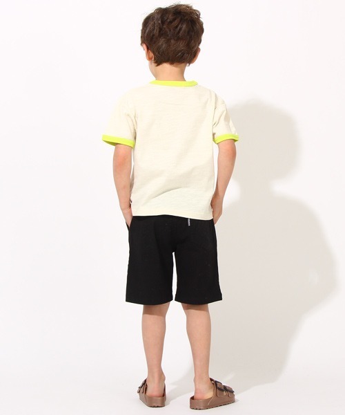 BABYDOLL(ベビードール)の「ネオン リンガー Tシャツ 6729K(Tシャツ/カットソー・キッズ・フューシャピンク/イエロー×グリーン・120cm/100cm/110cm/130cm/90cm/140cm/80cm)」の7枚目の写真