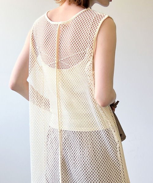 LIAN（リアン）の「メッシュワンピース（ワンピース・レディース・ブラック/アイボリー/モカ・FREE）」の17枚目の写真