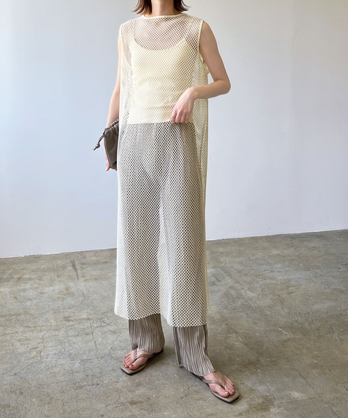 LIAN（リアン）の「メッシュワンピース（ワンピース・レディース・ブラック/アイボリー/モカ・FREE）」の21枚目の写真