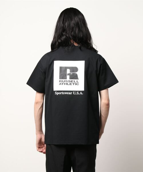 Russell Athletic（ラッセルアスレティック）の「RUSSELL ATHLETIC ラッセルアスレチック ドライパワープリントTシャツ（Tシャツ/カットソー・メンズ・ブラック/ホワイト/オリーブ・M/S/L/XL）」の7枚目の写真