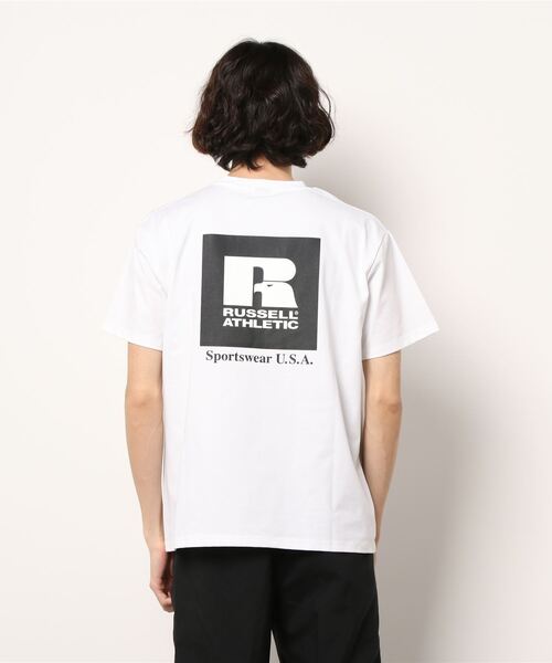 Russell Athletic（ラッセルアスレティック）の「RUSSELL ATHLETIC ラッセルアスレチック ドライパワープリントTシャツ（Tシャツ/カットソー・メンズ・ブラック/ホワイト/オリーブ・M/S/L/XL）」の5枚目の写真
