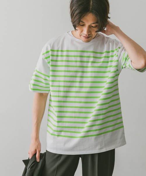 ITEMS URBANRESEARCH トレーナーDOORS ボーダーシャツ セール】ボーダーワイドプルオーバー（Tシャツ/カットソー