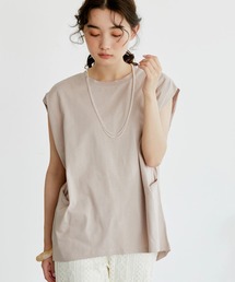 AMERICAN HOLIC | 吸水速乾フレンチスリーブカットプルオーバー(Tシャツ/カットソー)