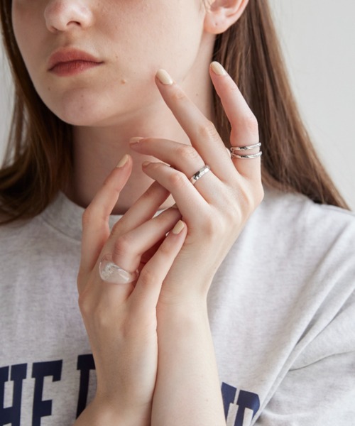 flaner（フラネ）の「Clear silver ring set/クリアシルバーリングセット（リング・レディース・シルバー・FREE）」の4枚目の写真