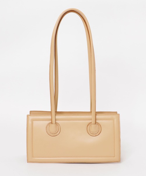 KBF(ケイビーエフ)の「ステッチデザインロングショルダーBAG(ショルダーバッグ・レディース・ブラック/ベージュ・ONE)」の13枚目の写真