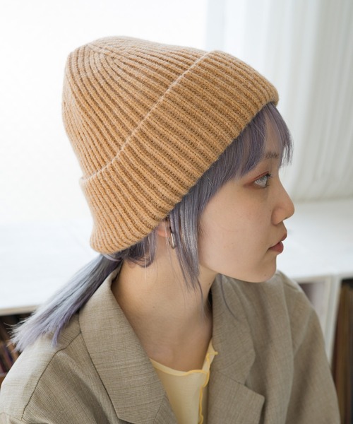 Kastane（カスタネ）の「【2022AWアイテム/WEB限定カラーあり】マノアCAP（ニットキャップ/ビーニー・レディース・ブラック/ベージュ/ホワイト/グリーン・FREE）」の12枚目の写真