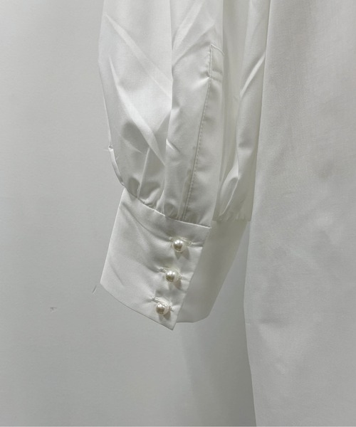 PICCIN（ピッチン）の「ピンタックパールボタンワンピース（ワンピース・レディース・ブラック/オフホワイト・M）」の12枚目の写真