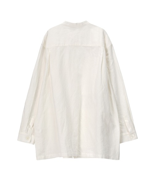 Plantation（プランテーション）の「PAPERヘリンボーン / シャツ / (O)（シャツ/ブラウス・レディース・ホワイト/ブラック/マスタード・M size/L size）」の9枚目の写真